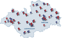 Karte Ausbildungsportal Südwestmecklenburg